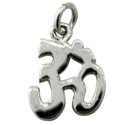 Colgante ohm rodinado platabella sin piedra